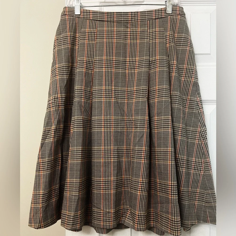 Lauren Ralph Lauren Multicolor Plaid A-Line Skirt - Picture 2 of 16